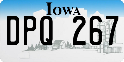 IA license plate DPQ267