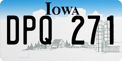 IA license plate DPQ271