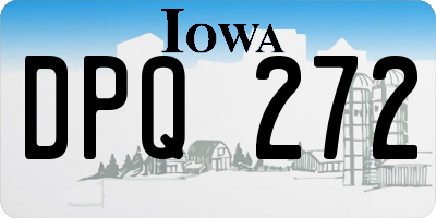 IA license plate DPQ272