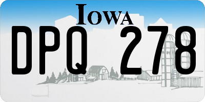 IA license plate DPQ278