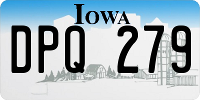 IA license plate DPQ279