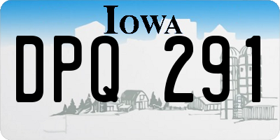 IA license plate DPQ291