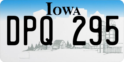 IA license plate DPQ295
