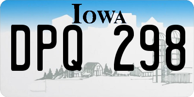 IA license plate DPQ298