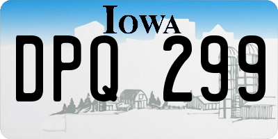 IA license plate DPQ299