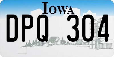 IA license plate DPQ304