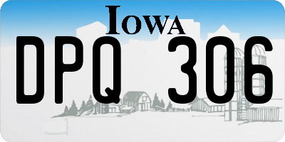 IA license plate DPQ306