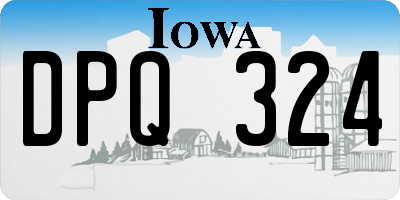 IA license plate DPQ324