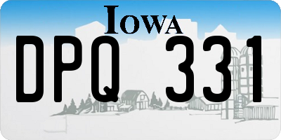 IA license plate DPQ331