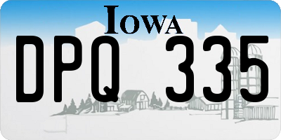 IA license plate DPQ335