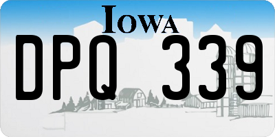 IA license plate DPQ339
