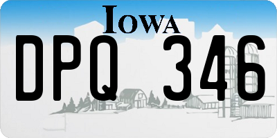 IA license plate DPQ346
