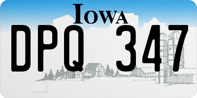 IA license plate DPQ347
