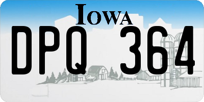 IA license plate DPQ364
