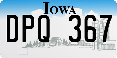 IA license plate DPQ367