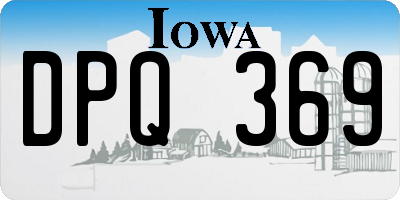 IA license plate DPQ369