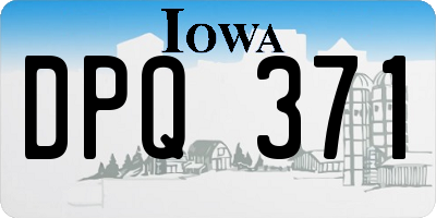 IA license plate DPQ371