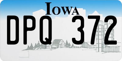 IA license plate DPQ372