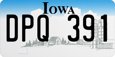 IA license plate DPQ391