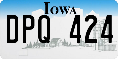 IA license plate DPQ424