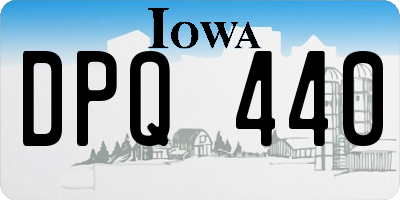 IA license plate DPQ440