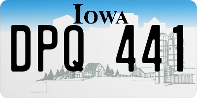 IA license plate DPQ441