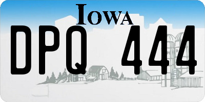 IA license plate DPQ444