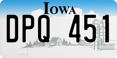 IA license plate DPQ451