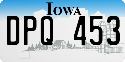IA license plate DPQ453
