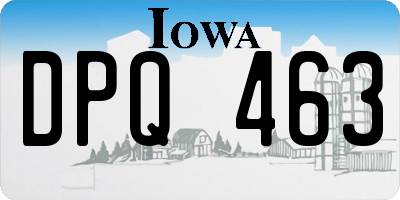 IA license plate DPQ463