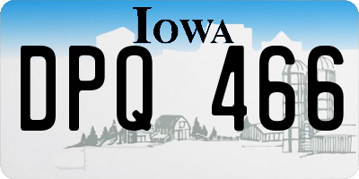 IA license plate DPQ466