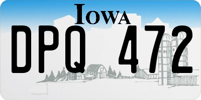 IA license plate DPQ472