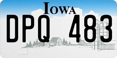 IA license plate DPQ483