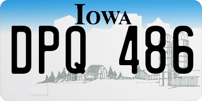 IA license plate DPQ486