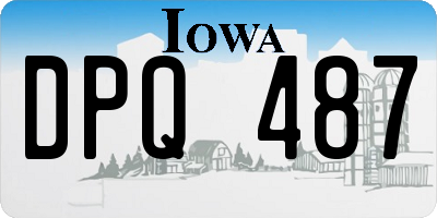 IA license plate DPQ487