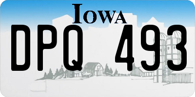 IA license plate DPQ493