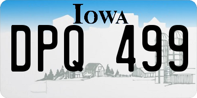 IA license plate DPQ499