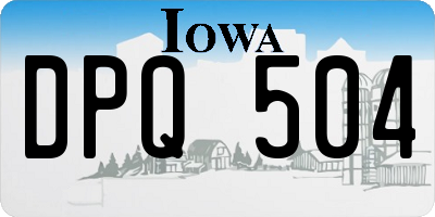 IA license plate DPQ504