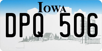 IA license plate DPQ506