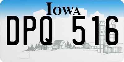IA license plate DPQ516