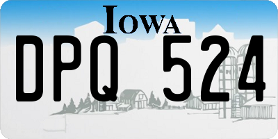 IA license plate DPQ524