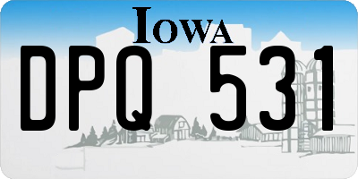 IA license plate DPQ531