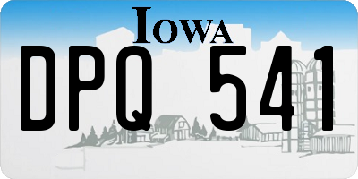 IA license plate DPQ541