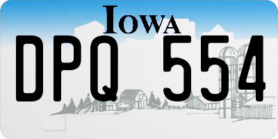 IA license plate DPQ554