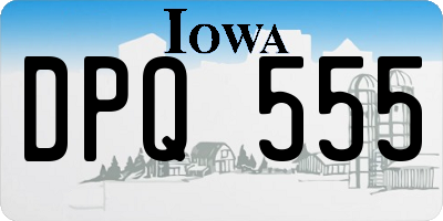 IA license plate DPQ555
