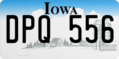 IA license plate DPQ556