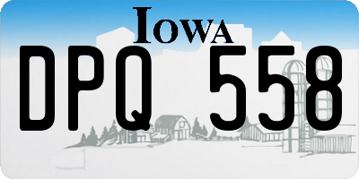 IA license plate DPQ558