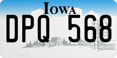 IA license plate DPQ568