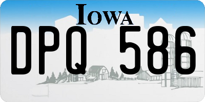 IA license plate DPQ586
