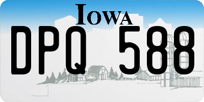 IA license plate DPQ588